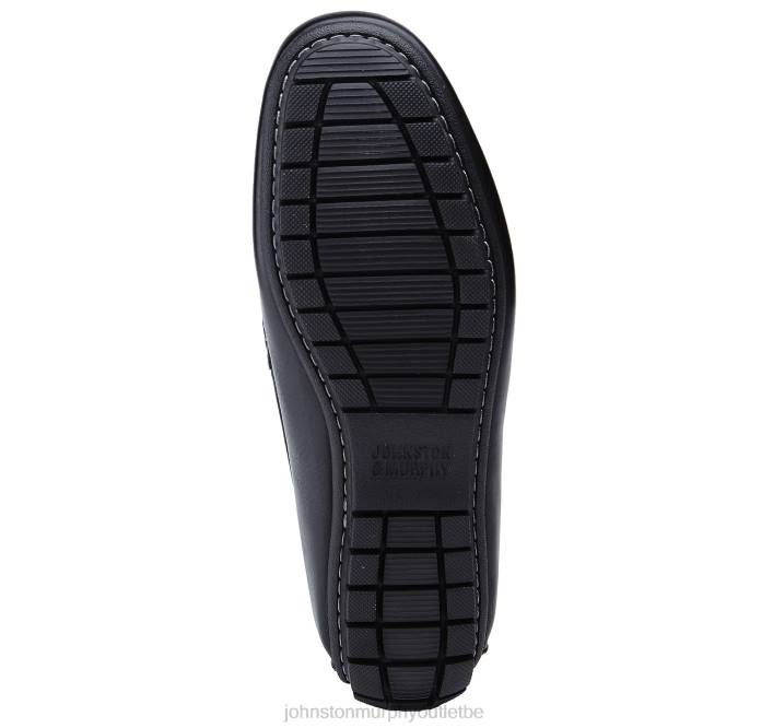 Johnston & Murphy Hommes penny cort TXRN22 chaussures noir pleine fleur