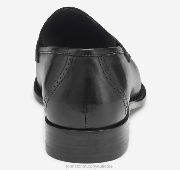 Johnston & Murphy Hommes penny d'Ellsworth TXRN232 chaussures cuir de veau italien noir