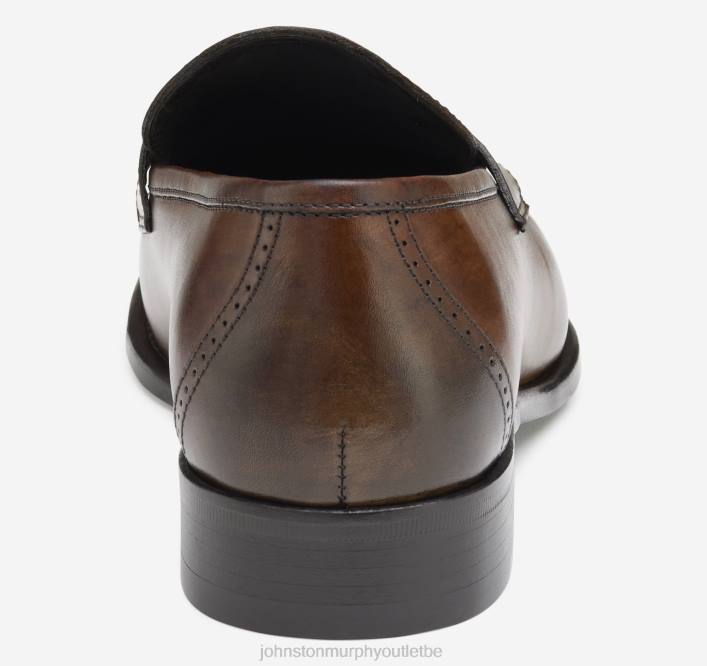 Johnston & Murphy Hommes penny d'Ellsworth TXRN348 chaussures cuir de veau italien marron