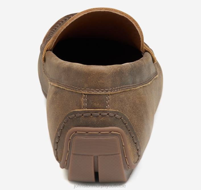 Johnston & Murphy Hommes penny du pilote Baldwin TXRN273 chaussures brun américain pleine fleur