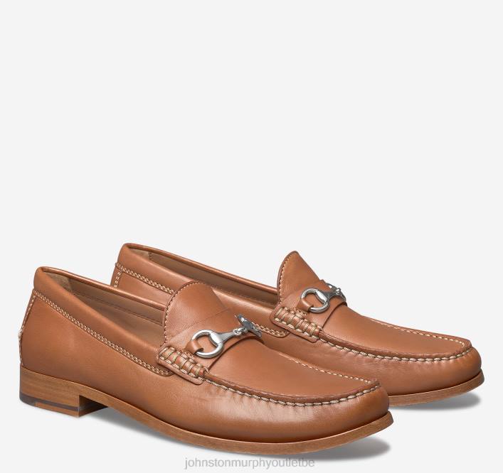 Johnston & Murphy Hommes peu de Baldwin TXRN288 chaussures peau de mouton cognac