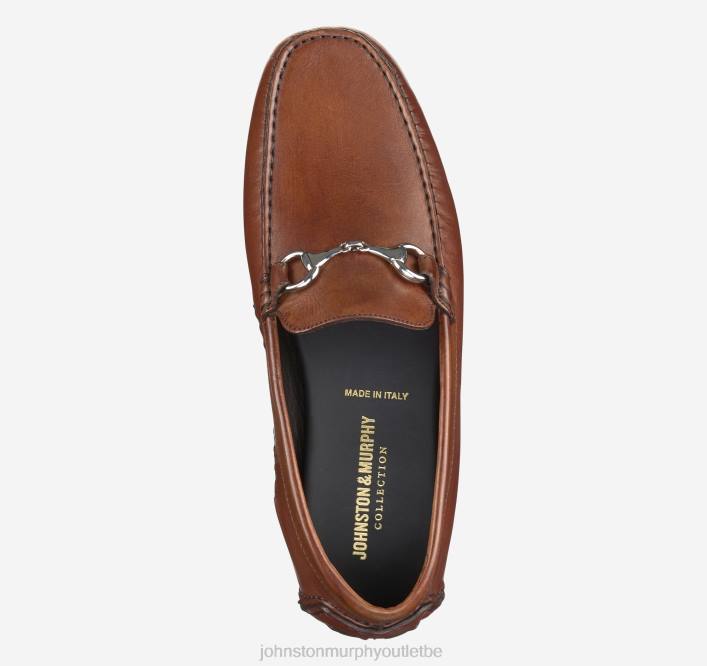 Johnston & Murphy Hommes peu de Dayton TXRN199 chaussures cuir de veau italien marron