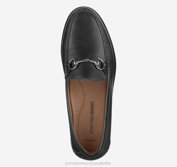 Johnston & Murphy Hommes peu de Halstead TXRN312 chaussures noir pleine fleur