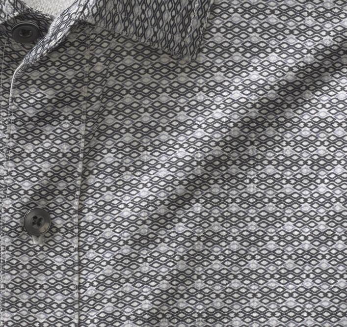 Johnston & Murphy Hommes chemise de performance XC4 TXRN438 vêtements liens noir/gris