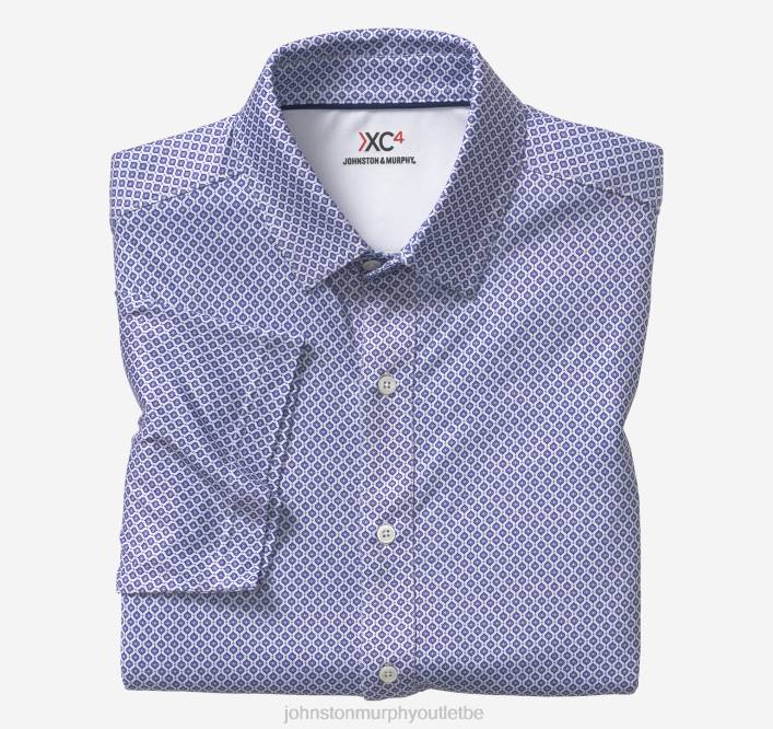 Johnston & Murphy Hommes chemise de performance XC4 TXRN450 vêtements gouttelette violette