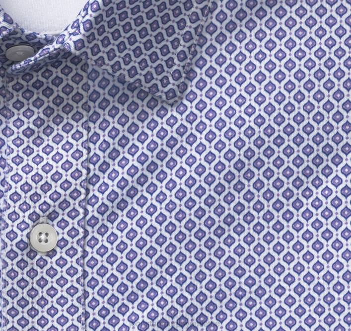 Johnston & Murphy Hommes chemise de performance XC4 TXRN450 vêtements gouttelette violette