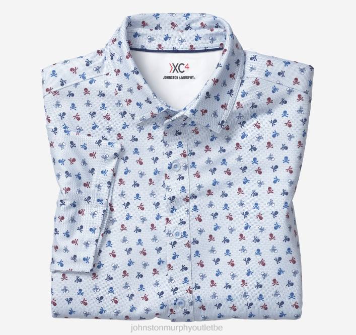 Johnston & Murphy Hommes chemise de performance XC4 TXRN469 vêtements crâne marine
