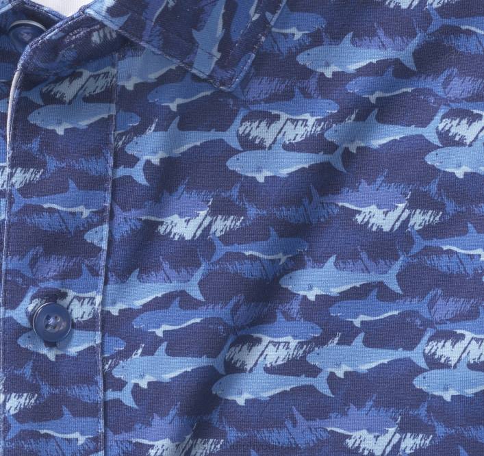 Johnston & Murphy Hommes chemise de performance XC4 TXRN482 vêtements requin marine