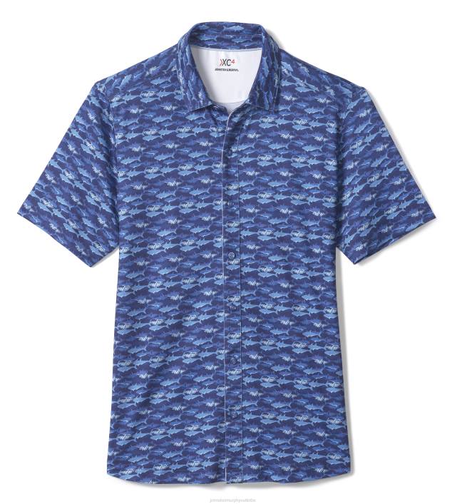 Johnston & Murphy Hommes chemise de performance XC4 TXRN482 vêtements requin marine
