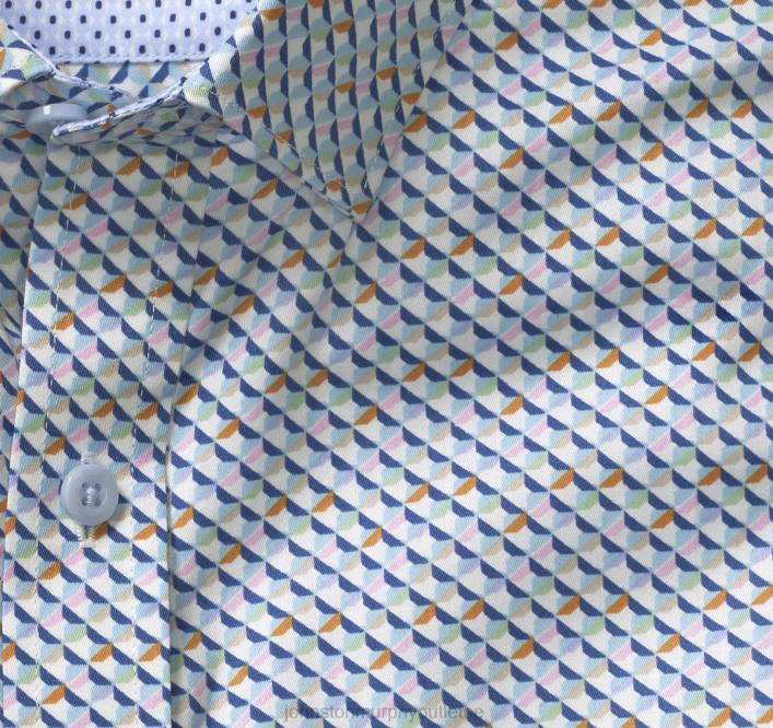 Johnston & Murphy Hommes chemise en coton imprimé TXRN534 vêtements gemme multiple blanche