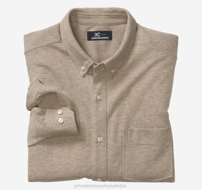 Johnston & Murphy Hommes chemise en maille à manches longues xc flex birdeye TXRN722 vêtements gruau