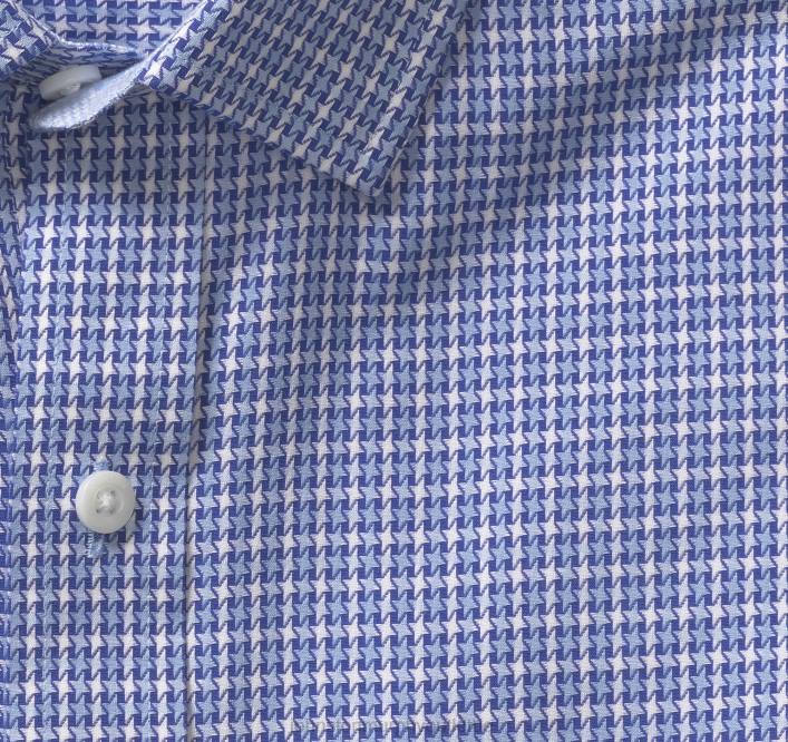 Johnston & Murphy Hommes chemise habillée à manches longues TXRN662 vêtements étoiles bleues à quatre branches