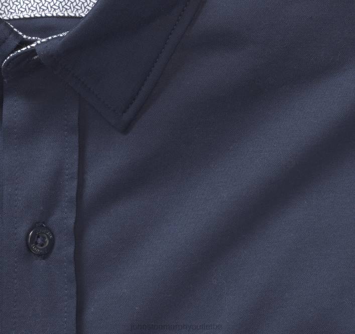 Johnston & Murphy Hommes chemise à manches longues extensible xc flex TXRN634 vêtements marine uni