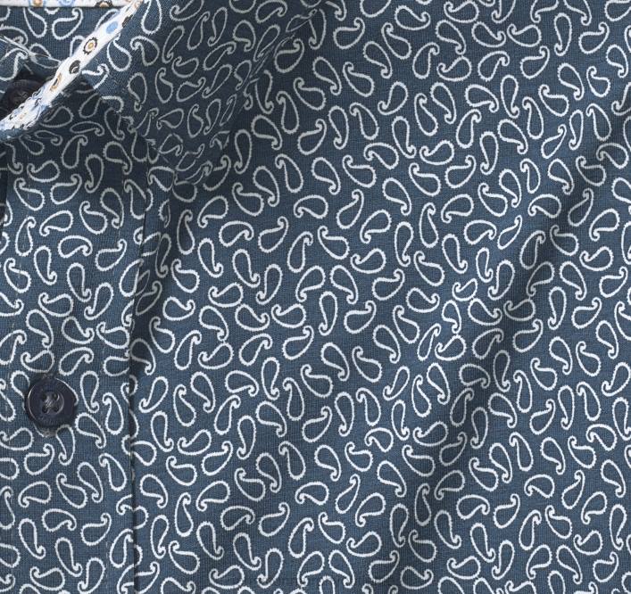 Johnston & Murphy Hommes chemise à manches longues extensible xc flex TXRN696 vêtements cachemire bleu marine