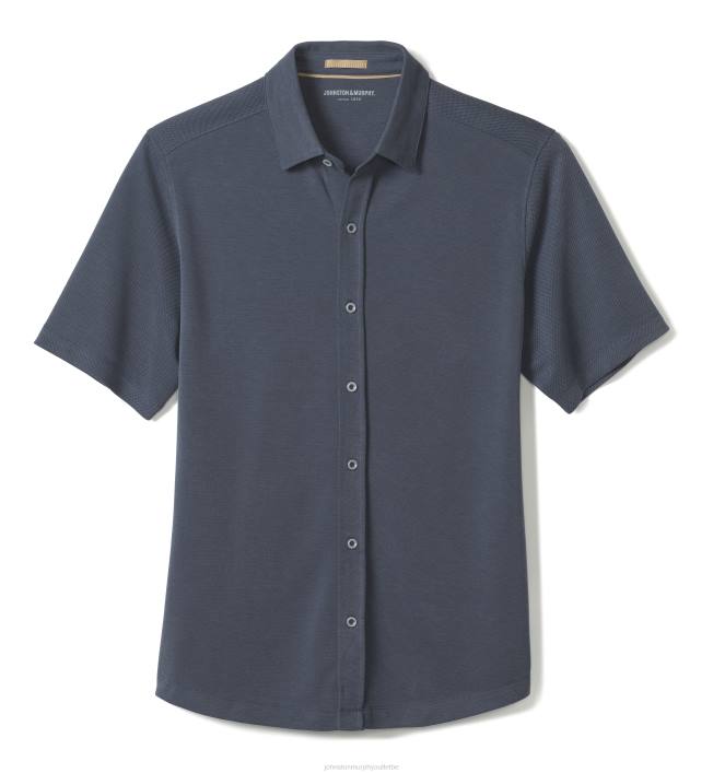 Johnston & Murphy Hommes chemise vintage boutonnée sur le devant TXRN491 vêtements marine