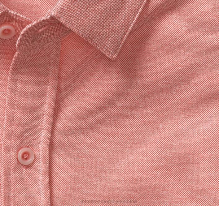 Johnston & Murphy Hommes chemise vintage boutonnée sur le devant TXRN579 vêtements corail
