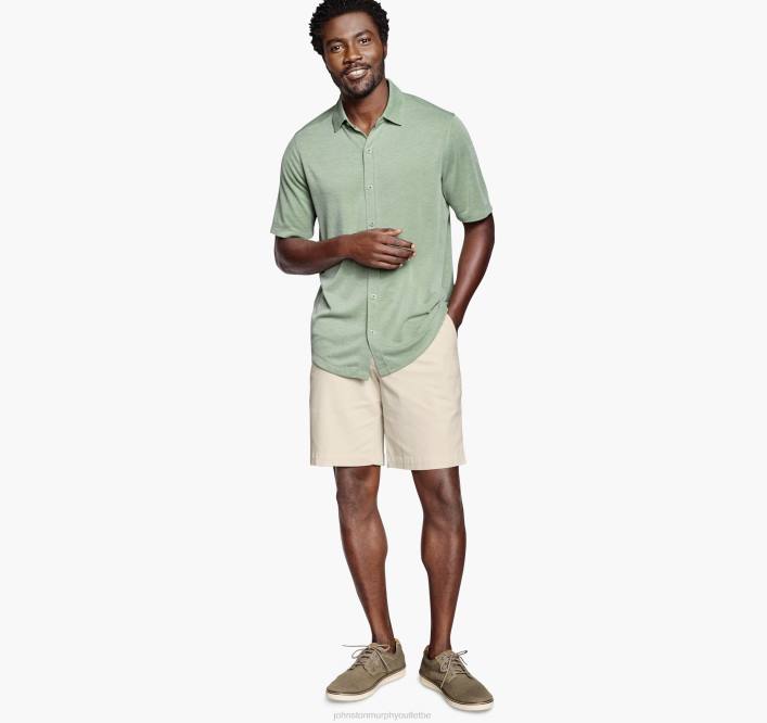 Johnston & Murphy Hommes chemise vintage boutonnée sur le devant TXRN611 vêtements vert
