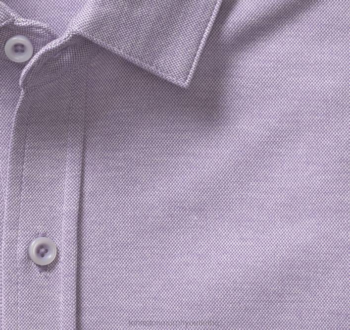 Johnston & Murphy Hommes chemise vintage boutonnée sur le devant TXRN650 vêtements violet
