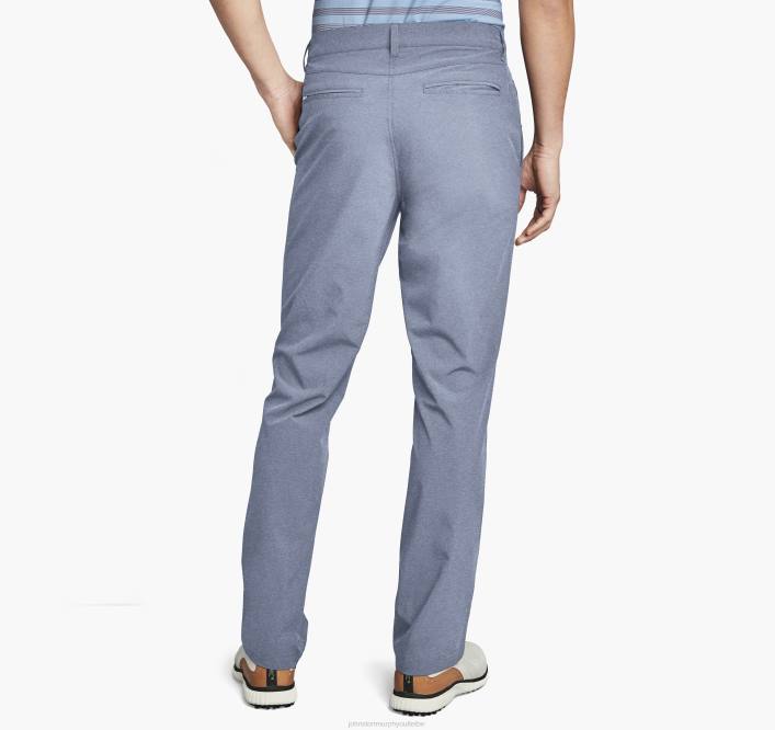 Johnston & Murphy Hommes pantalon de performance xc4 TXRN461 vêtements bleu chiné