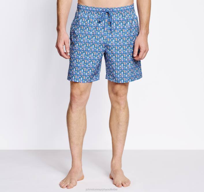 Johnston & Murphy Hommes shorts de bain TXRN456 vêtements cocktail bleu