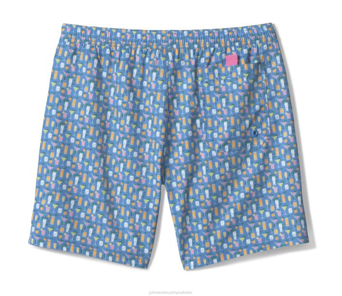 Johnston & Murphy Hommes shorts de bain TXRN456 vêtements cocktail bleu