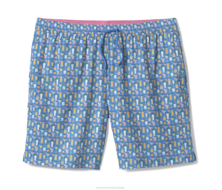 Johnston & Murphy Hommes shorts de bain TXRN456 vêtements cocktail bleu