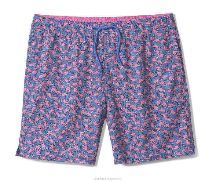 Johnston & Murphy Hommes shorts de bain TXRN488 vêtements flamant bleu