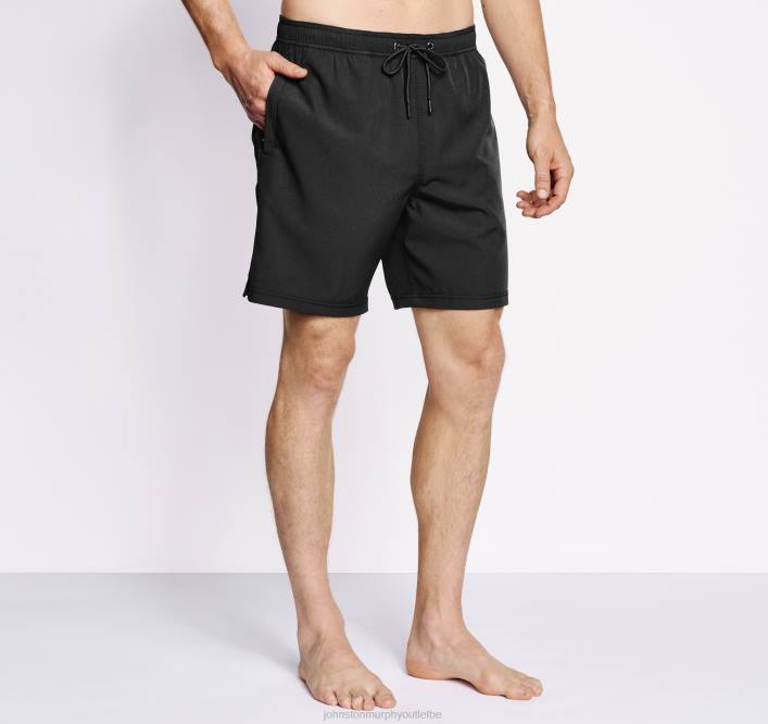 Johnston & Murphy Hommes shorts de bain TXRN519 vêtements noir solide