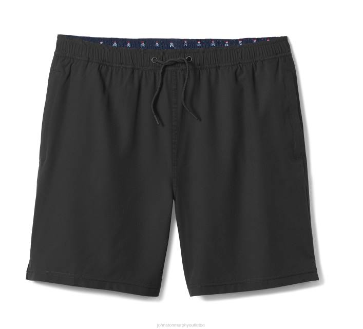 Johnston & Murphy Hommes shorts de bain TXRN519 vêtements noir solide