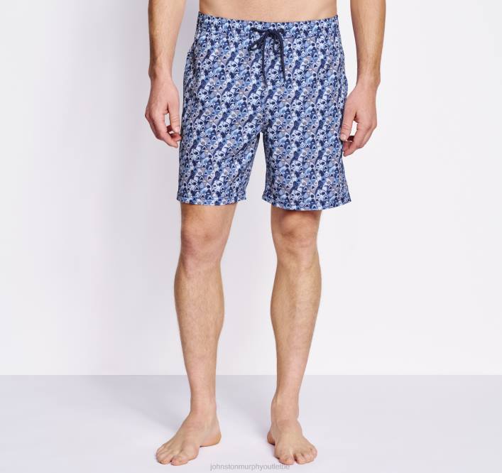 Johnston & Murphy Hommes shorts de bain TXRN548 vêtements requin à bouche bleue