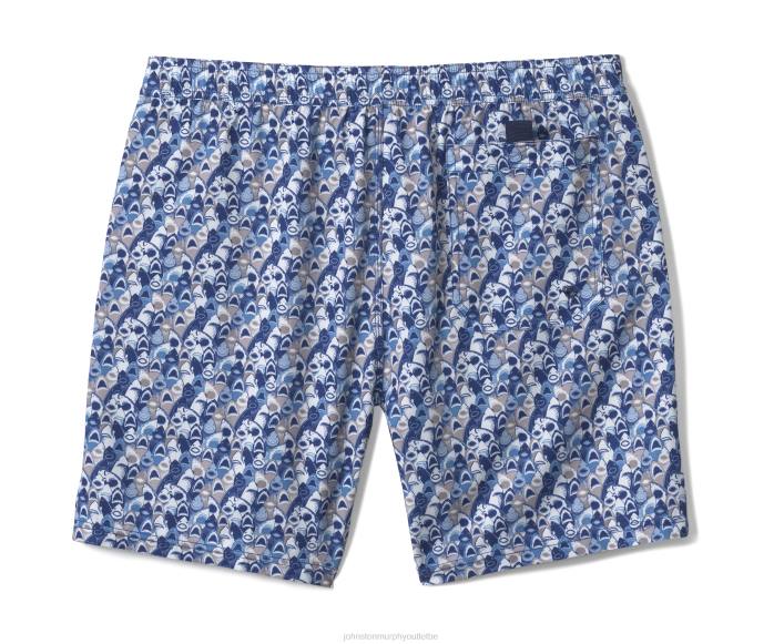Johnston & Murphy Hommes shorts de bain TXRN548 vêtements requin à bouche bleue