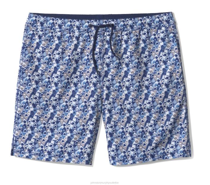 Johnston & Murphy Hommes shorts de bain TXRN548 vêtements requin à bouche bleue