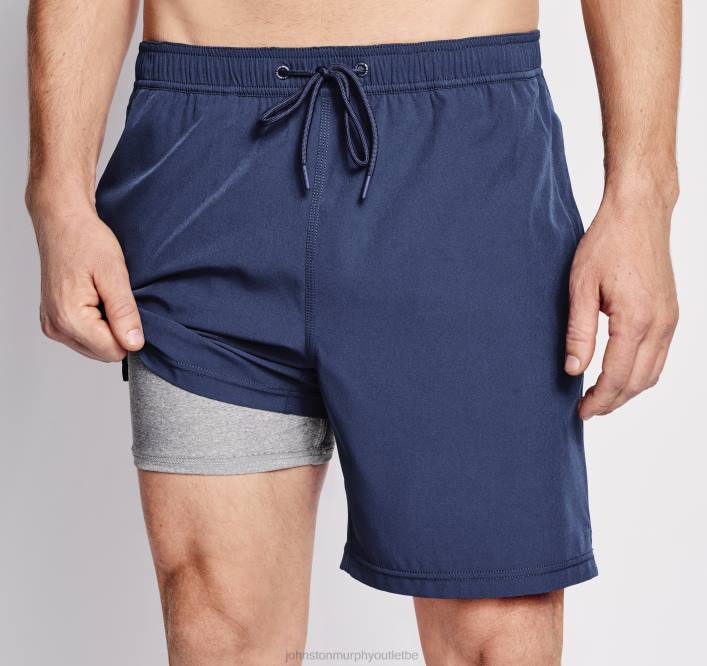 Johnston & Murphy Hommes shorts de bain TXRN548 vêtements requin à bouche bleue