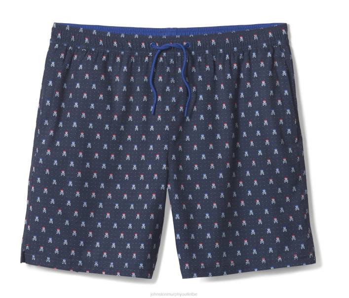 Johnston & Murphy Hommes shorts de bain TXRN549 vêtements crâne marine
