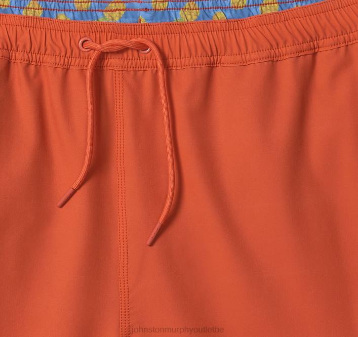Johnston & Murphy Hommes shorts de bain TXRN610 vêtements solide orange