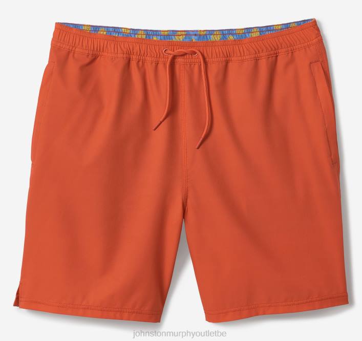 Johnston & Murphy Hommes shorts de bain TXRN610 vêtements solide orange