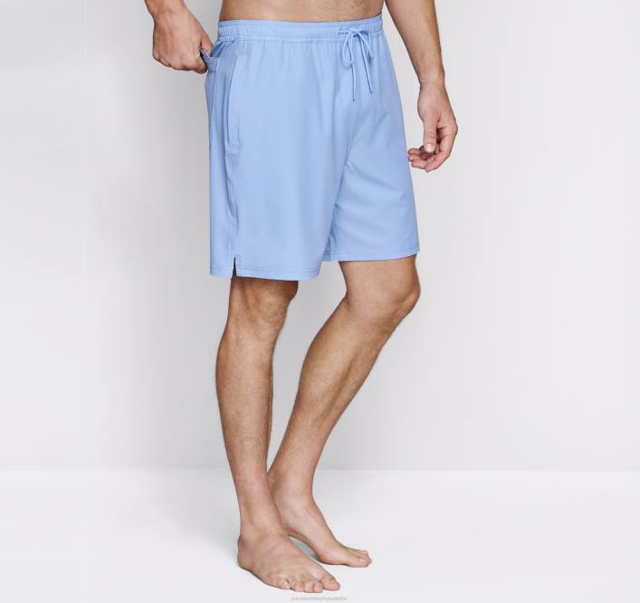 Johnston & Murphy Hommes shorts de bain TXRN649 vêtements bleu clair solide