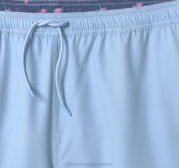 Johnston & Murphy Hommes shorts de bain TXRN649 vêtements bleu clair solide