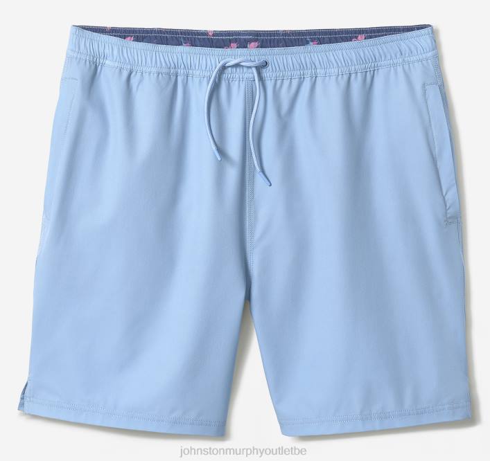 Johnston & Murphy Hommes shorts de bain TXRN649 vêtements bleu clair solide