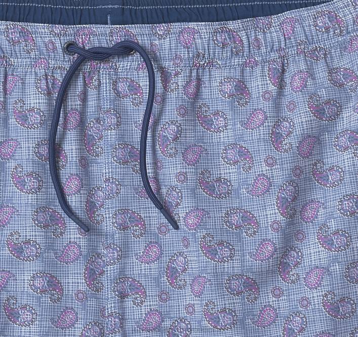 Johnston & Murphy Hommes shorts de bain TXRN680 vêtements crâne multi cachemire bleu marine