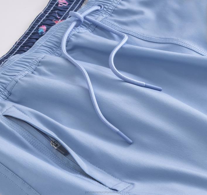 Johnston & Murphy Hommes shorts de bain TXRN762 vêtements imprimé requin bleu