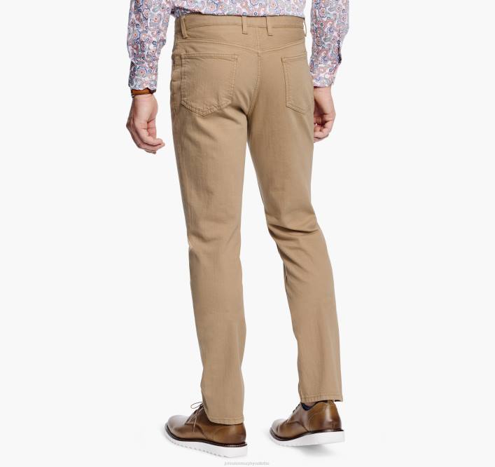 Johnston & Murphy Hommes jean surteint TXRN564 vêtements kaki britannique
