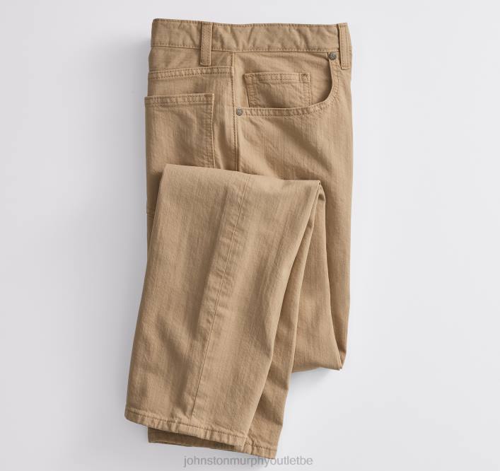 Johnston & Murphy Hommes jean surteint TXRN564 vêtements kaki britannique
