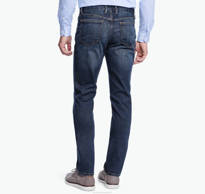 Johnston & Murphy Hommes jeans TXRN427 vêtements lavage moyen
