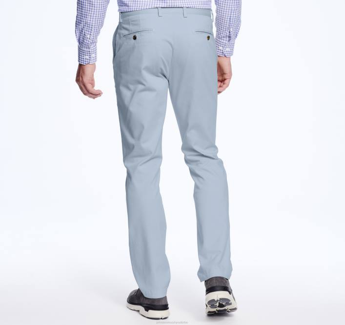 Johnston & Murphy Hommes pantalon chino délavé TXRN811 vêtements bleu clair