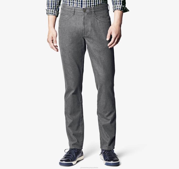 Johnston & Murphy Hommes pantalon à cinq poches TXRN559 vêtements bruyère au charbon de bois