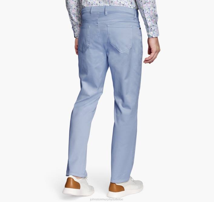 Johnston & Murphy Hommes pantalon à cinq poches TXRN631 vêtements bleu