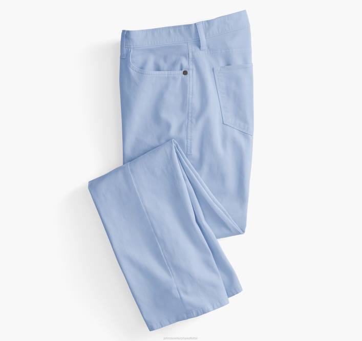 Johnston & Murphy Hommes pantalon à cinq poches TXRN631 vêtements bleu