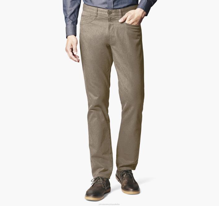 Johnston & Murphy Hommes pantalon à cinq poches TXRN685 vêtements bruyère de noyer