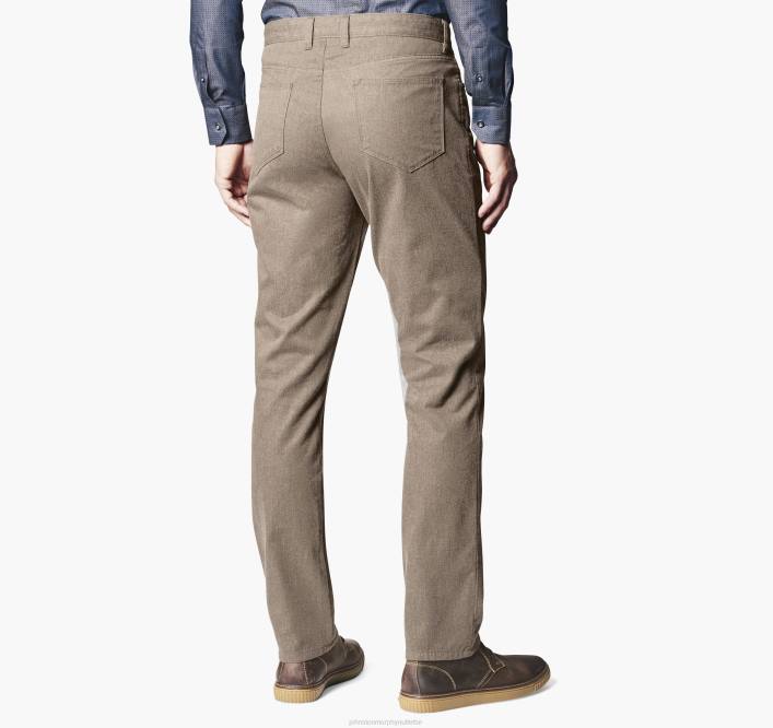 Johnston & Murphy Hommes pantalon à cinq poches TXRN685 vêtements bruyère de noyer